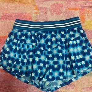 FP Movement by Free People Blue Tie-Dye Athletic Shorts